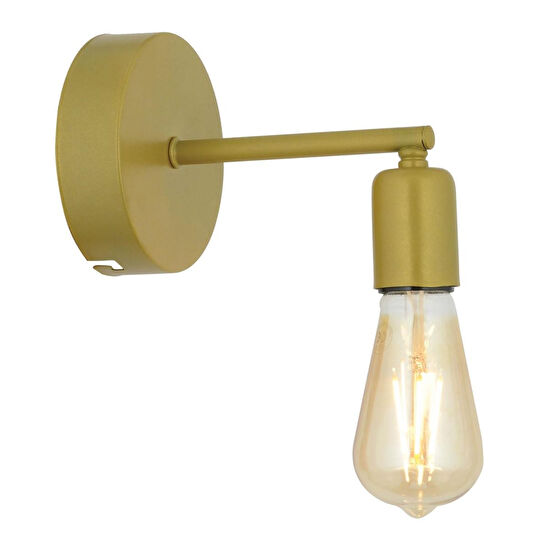 Apliqa Binay Gold Boyalı Duvar Lambası Yatak Odası-yatak Başı-banyo Aplik