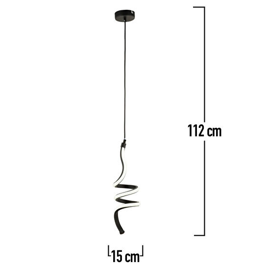 Apliqa Helio Sarkıt 27 Watt Sarkıt 3 Renkli Ledli Modern Mutfak Banyo Led Salon Sarkıt Avize