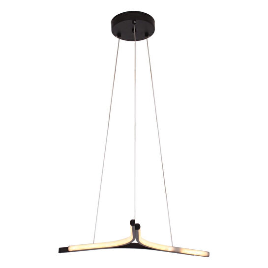 Apliqa Simon Mat Siyah Boyalı 30 Watt Led 300k Salon Oturma Odası Genç Odası Ledli Avize