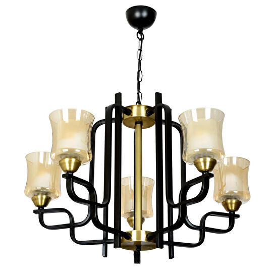 Apliqa Alaska 5li Modern Genç Odası Retro Salon Avize