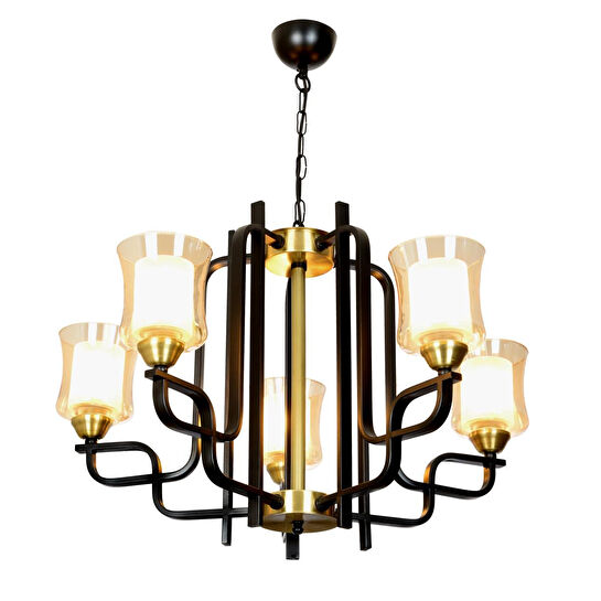 Apliqa Alaska 5li Modern Genç Odası Retro Salon Avize