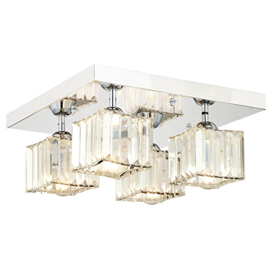 Apliqa Ri̇vi̇a 4 Lü Krom Kaplama Plafonyer Taşli Salon Avi̇ze