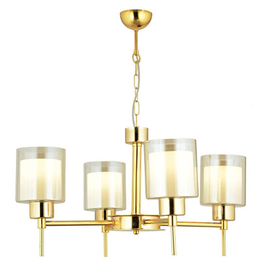 Apliqa Cemre 4 Lü Gold Modern Yatak Odası Salon Avize