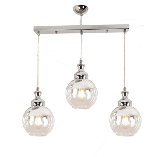 Apliqa Leon 3 Lü Sıralı Krom Sarkıt Spor- Salonavize