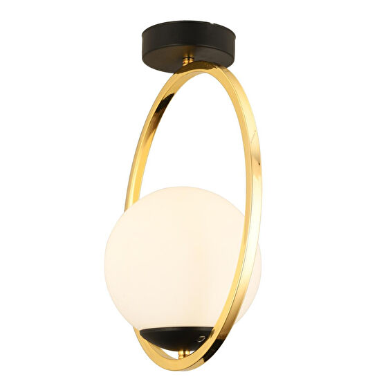 Apliqa Lifos Tekli Gold Kaplamalı Plafonyer Modern Mutfak Salon Avize