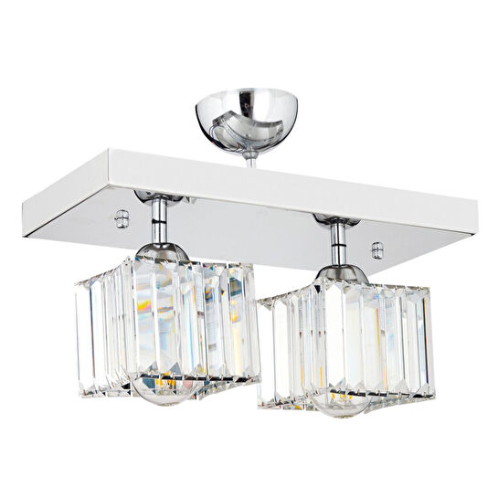 Apliqa Ri̇vi̇a 2 Li̇ Krom Kaplama Plafonyer Taşli Salon Avi̇ze