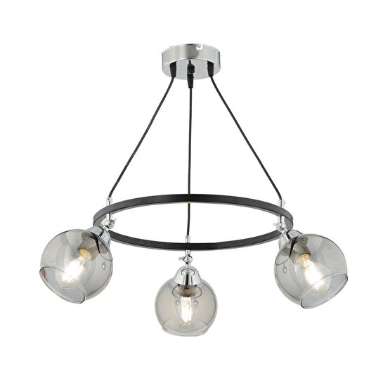 Apliqa Flora 3 Lü Krom Detaylı Modern Koridor Mutfak Salon Avize