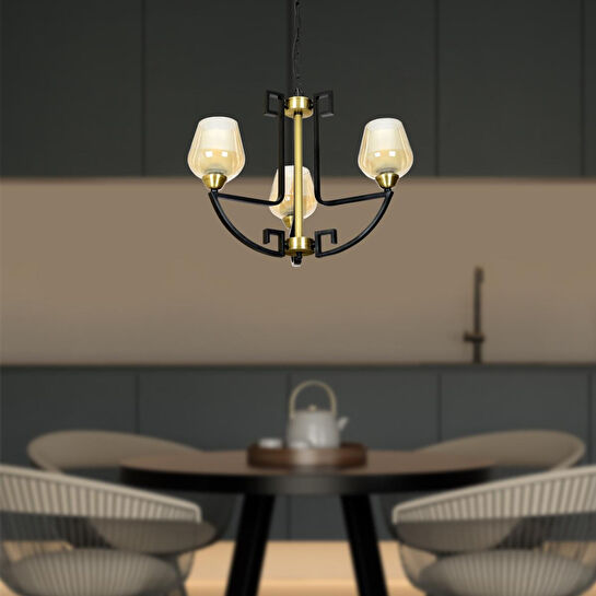 Apliqa Nevada 3lü Modern Genç Odası Retro Salon Avize