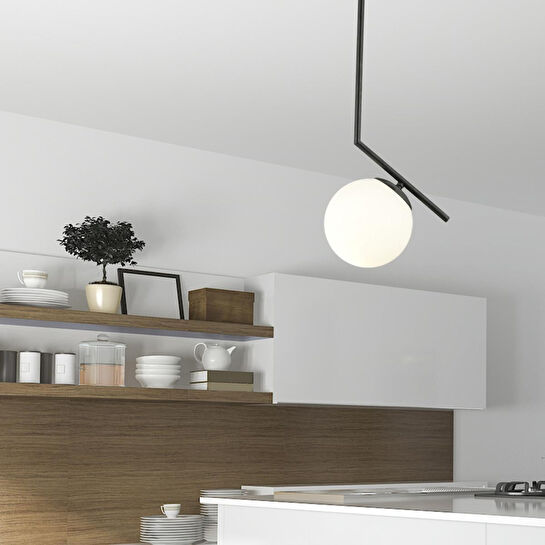 Apliqa Sara Tekli Siyah Sarkıt Modern Sarkıt Mutfak Salon Sarkıt Avize