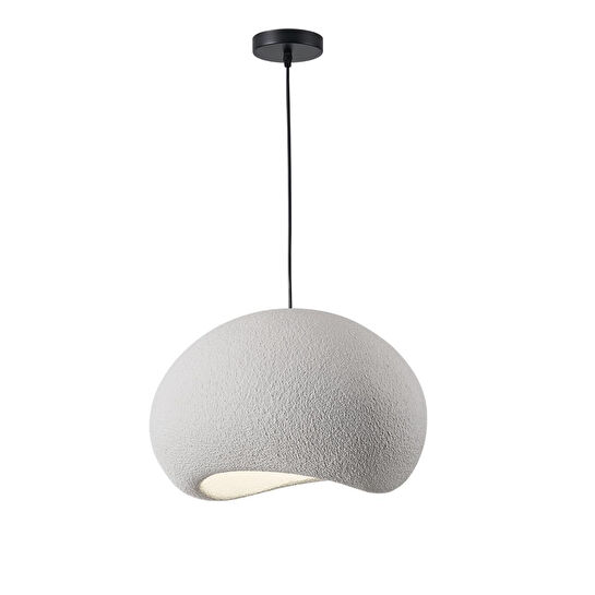 Apliqa Tretan Tekli Beyaz Beton Modern Sarkıt Oturma Odası Salon Sarkıt Avize