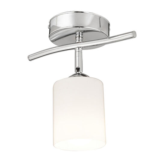 Apliqa Riley Tekli Krom Spot Bardak Camlı Modern Koridor Mutfak Salon Plafonyer Avize