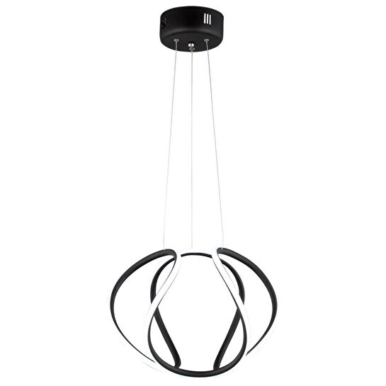 Apliqa Pietra Siyah Sarkıt 56 Watt Sarkıt 3 Renkli Ledli Modern Mutfak Banyo Led Salon Sarkıt Avize