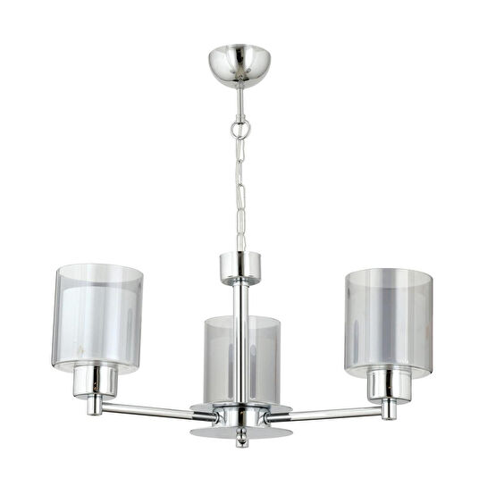 Apliqa Goldie 3 Lü Krom Kaplama Modern Sarkıt Mutfak Salon Avize