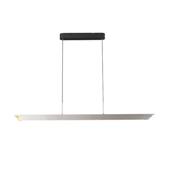 Apliqa Late Gri Sıralı Yemek Masası Üstü 30 Watt Modern Sarkıt Salon Led Avize