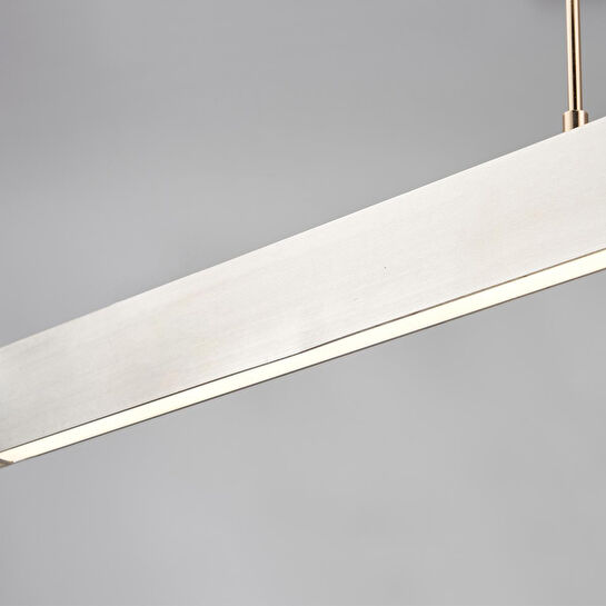 Apliqa Late Gri Sıralı Yemek Masası Üstü 30 Watt Modern Sarkıt Salon Led Avize