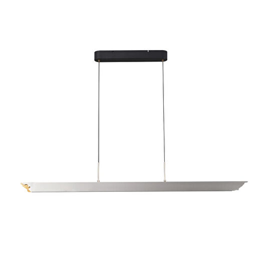 Apliqa Late Gri Sıralı Yemek Masası Üstü 30 Watt Modern Sarkıt Salon Led Avize