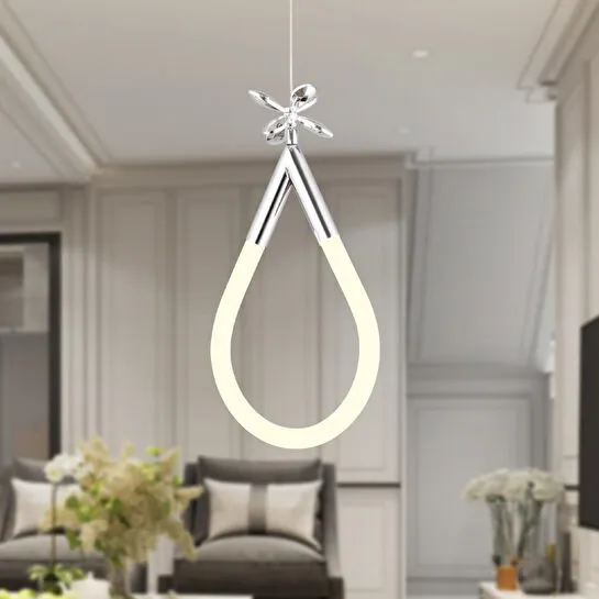 Apliqa Vojens Tekli Krom Ledli 11 Watt Kelebek Detaylı Modern Koridor, Yatak Odası Salon Sarkıt Led Avize