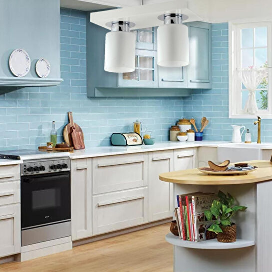 Apliqa Kiaria İkili Modern Plafonyer Genç Odası Mutfakyatak Odası Avize