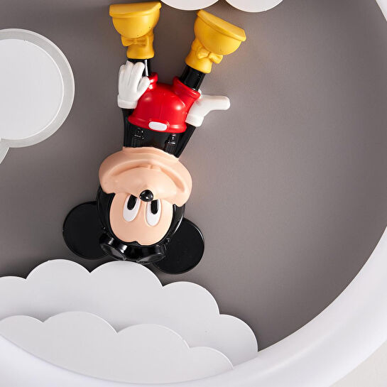 Apliqa Moddy Ledli Mickey Desenli Plafonyer Çocuk Odası Avize