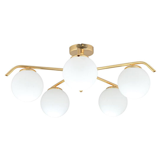 Apliqa Diaspor 5li Yuvarlak Gold Modern Sarkıt Genç Odası Yatak Odası Retro Salon Avize