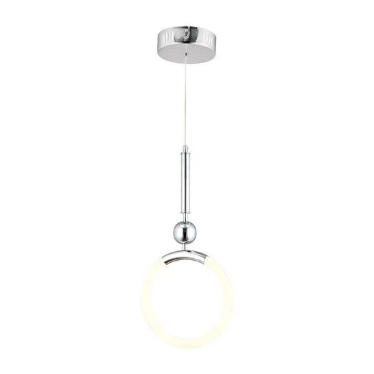Apliqa Struer Tekli Krom Ledli 20 Watt Modern Koridor, Yatak Odası Salon Sarkıt Led Avize