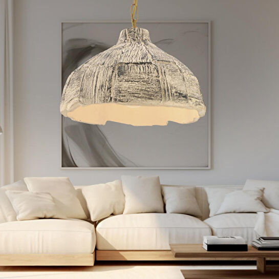 Apliqa Balas Beton Tekli Tasarım, Retro, Modern Sarkıt Avize