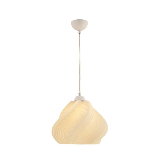 Apliqa Leaf Beyaz Tekli Modern Sarkıt Oturma Odası, Salon Sarkıt Avize