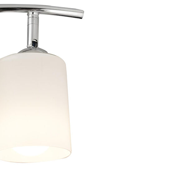 Apliqa Riley 2li Krom Spot Bardak Camlı Modern Koridor Mutfak Salon Plafonyer Avize