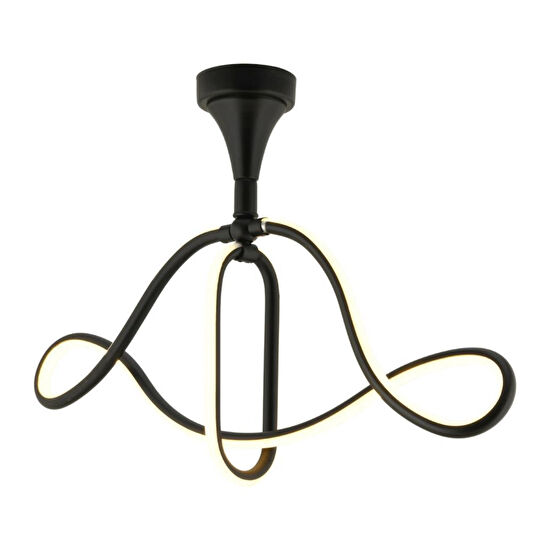 Apliqa Helin Siyah 50 Watt Sarkıt 3 Renkli Ledli Modern Mutfak Banyo Led Salon Sarkıt Avize