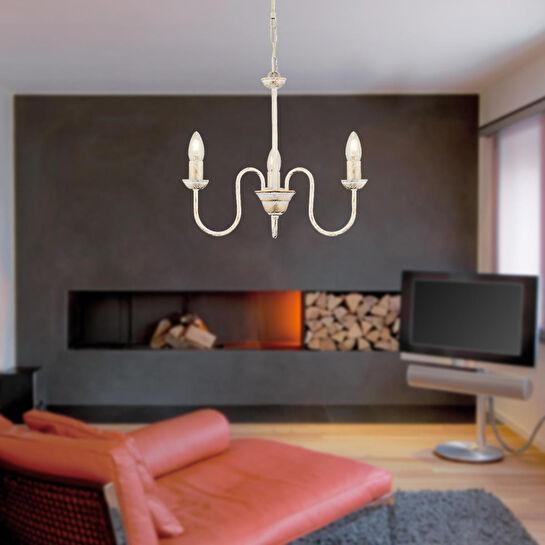 Apliqa Barceto 3lü Beyaz Spor Modern Sarkıt Mutfak Salon Avize