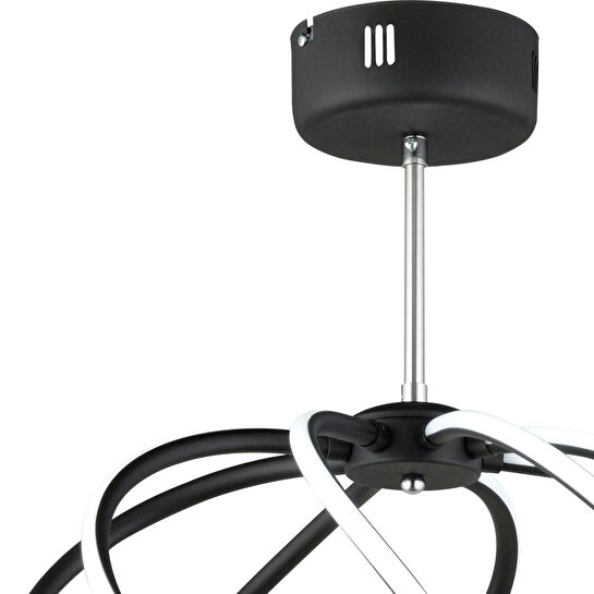 Apliqa Gestel Siyah Sarkıt 88 Watt Sarkıt Ledli Modern Mutfak Banyo Led Salon Sarkıt Avize