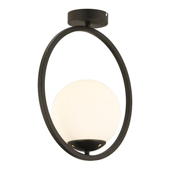 Apliqa Lifos Tekli Siyah Plafonyer Modern Mutfak Retro Salon Avize