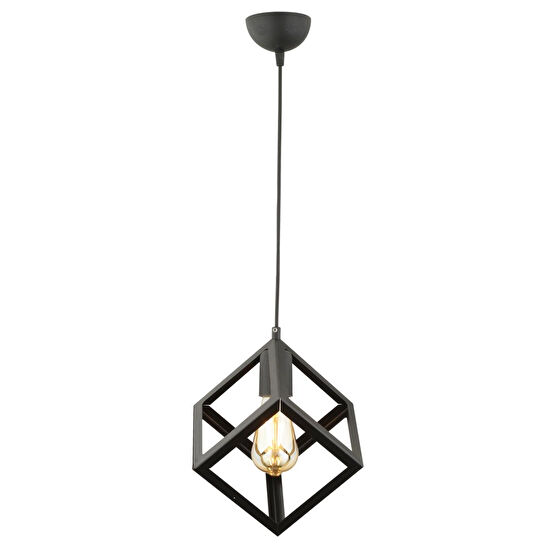 Apliqa Cup Tekli Sarkıt Siyah Modern Retro Sarkıt Mutfak Salon Sarkıt Avize