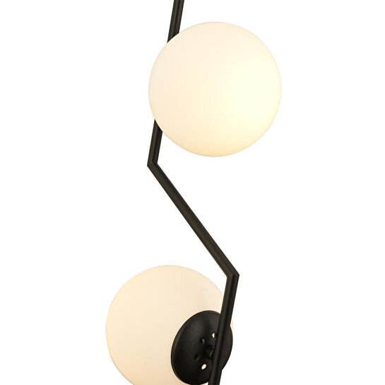 Apliqa Deus 2li Beyaz Camlı Siyah Modern Sarkıt Genç Odası Mutfak Yatak Odası Salon Sarkıt Avize