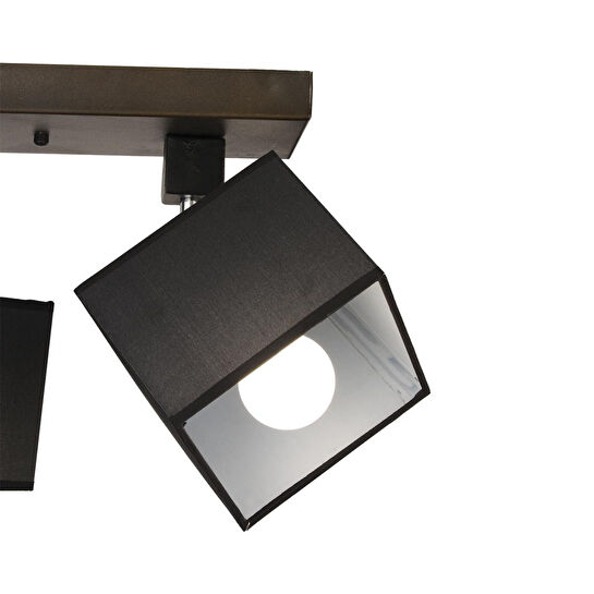 Apliqa Grande 3lü Siyah Modern Koridor Mutfak Salon Plafonyer Avize