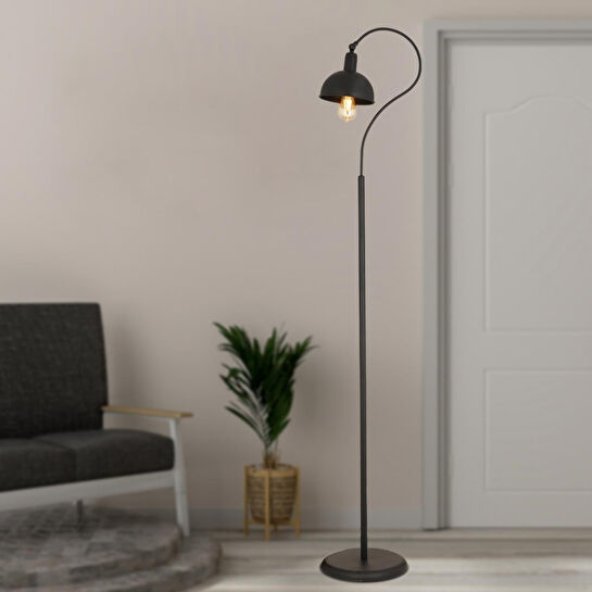 Apliqa Angora Siyah Dekoratif Tasarım Retro Modern Metal Lambader