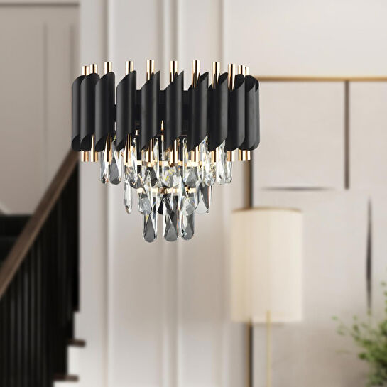 Apliqa Mikula Modern Gold Tasarım Salon Koridor Ledli Salon Aplik