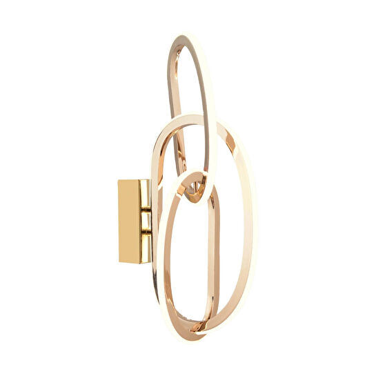 Apliqa Cara Gold Kaplamalı 66 Watt Ledli Yatak Başı , Salon Led Aplik