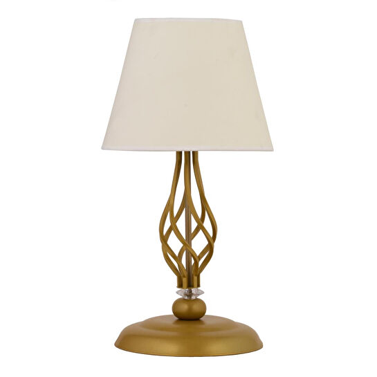 Apliqa Lupin Beyaz Şapkalı Gold Masa Lambası Modern Tasarım Salon-yatak Odası Abajur