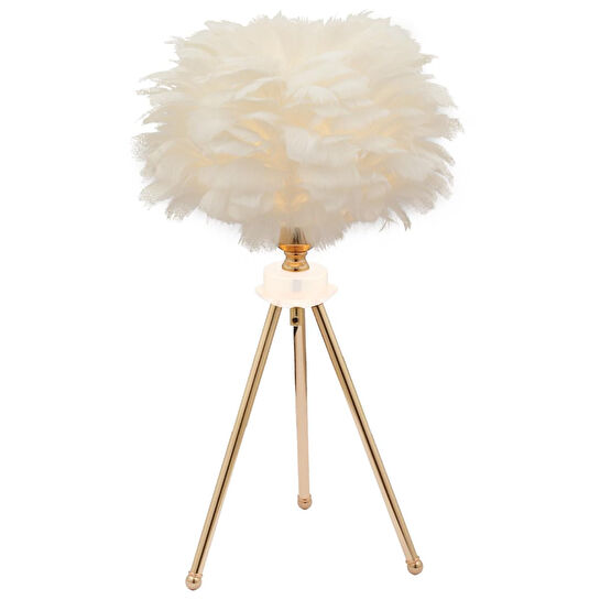 Apliqa Beli̇nay Gold Abajur Masa Lambası Modern Tasarım -yatak Odası-salon Abajur