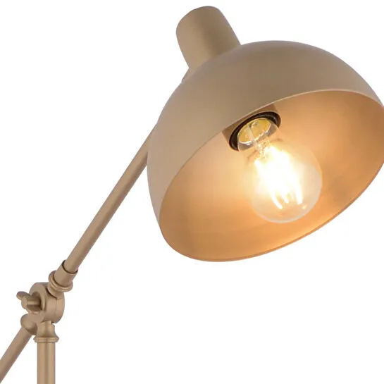 Apliqa Heather Eskitme Başlıklı Ahşap Sehpalı Modern Ayaklı Abajur Lamba Ahşap Lambader