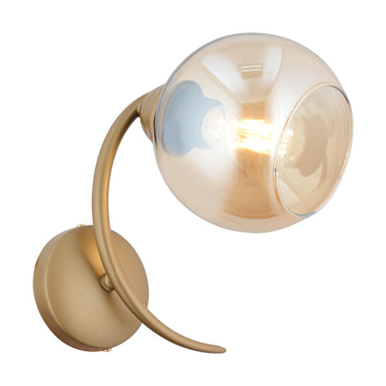 Apliqa Pireal Tekli Eskitme Bal Camlı Modern Yatak Başı, Salon Aplik