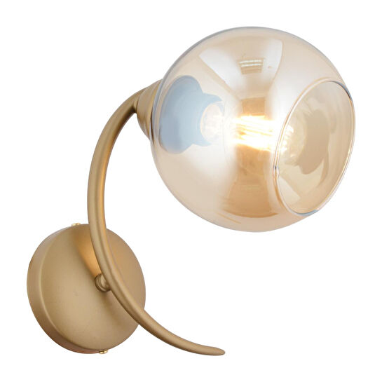 Apliqa Pireal Tekli Eskitme Bal Camlı Modern Yatak Başı, Salon Aplik