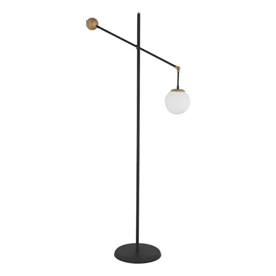 Apliqa Thunder Siyah Eskitme Metal Kafe Restoran, Salon, Oturma Odası Köşe Lambader