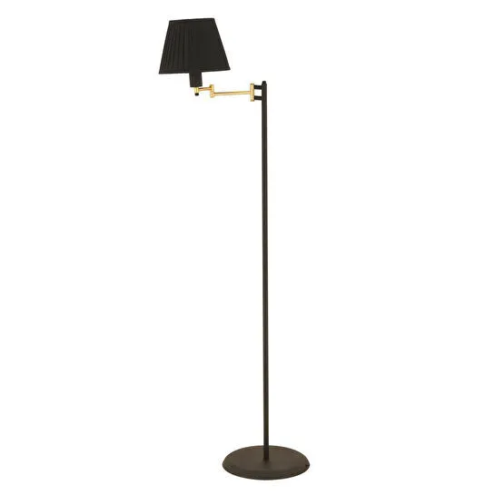 Apliqa Hestia Siyah Eskitme Modern Dekoratif Köşe Lambader