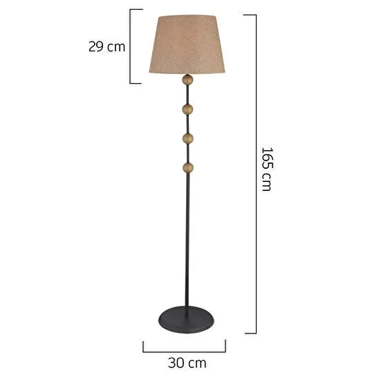 Apliqa Keanna Eskitme Dekoratif Modern Tasarım Ayaklı Oturma Odası-salon Lambader