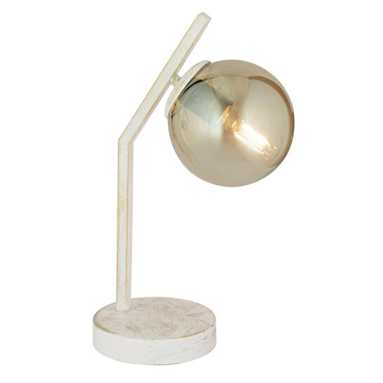 Apliqa Feris Beyaz Silme Bal Camlı Masa Lambası Salon-yatak Odası Modern Abajur