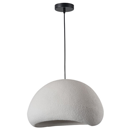 Apliqa Tretan Büyük Beyaz Beton Modern Sarkıt Oturma Odası Salon Sarkıt Avize