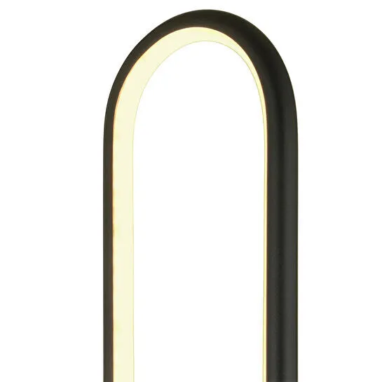 Apliqa Zümra Siyah 70 Watt Modern Tasarım Ledli Metal Lambader