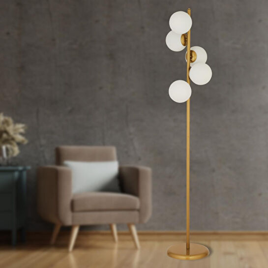 Apliqa Uzel 5li Eskitme Modern Tasarım Metal Lambader